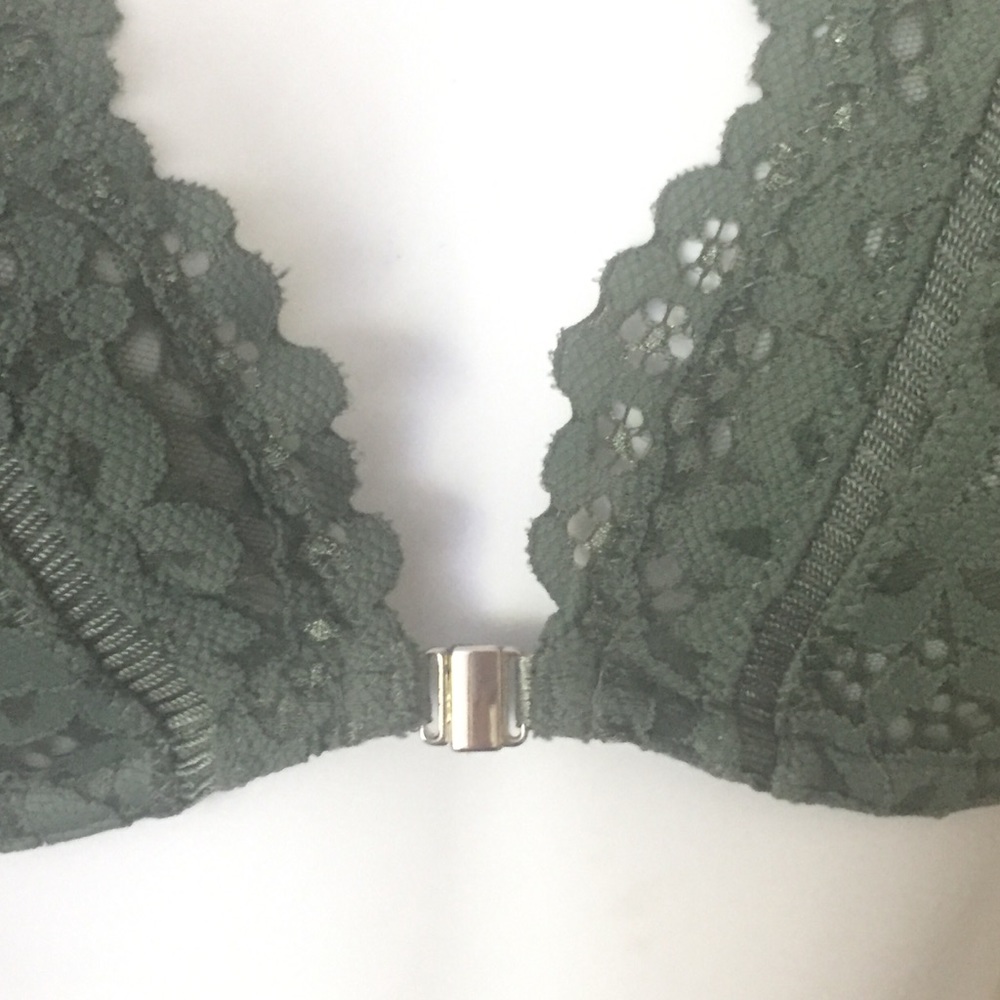 Victoria’s Secret Green Lace Racerback Bra, 32DD - Picture 5 of 7